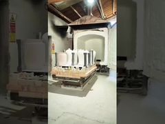 Uçak fırını ateşleme sırasında seramik yerleştirme