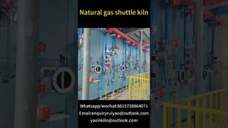 Doğal gazlı mekik fırın #kilnmanufacturer #tunnelkiln #brickfactory#ceramics #gaskiln
