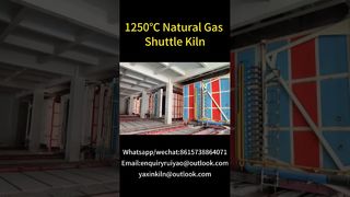 Seramik Ürünler için 1250°C Mekik Fırın #kilnmanufacturer #brickfactory #shuttlekiln #gaskiln