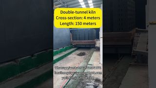 Yüksek Verimli Tuğla Fabrikası için 4m Kesitli 150 Metre Tünel Fırın#brickfactory#tunnelkiln